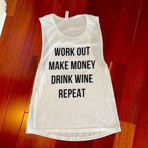 Bella Canvas white sleeveless tee